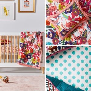 Anthropologie Toddler Quilt/Pillow Sham/Sheet